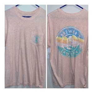 Brewers Lantern Tee - Coral/Salmon - Men’s Medium